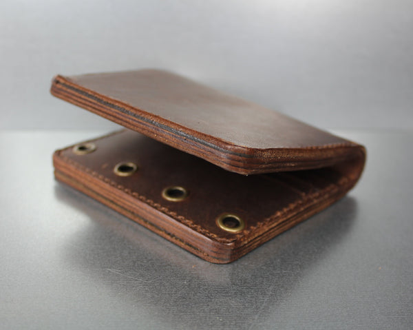 bifold brown leather wallet