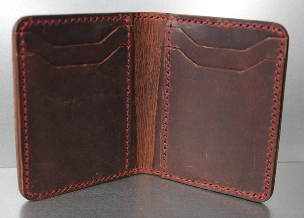 brown leather wallet