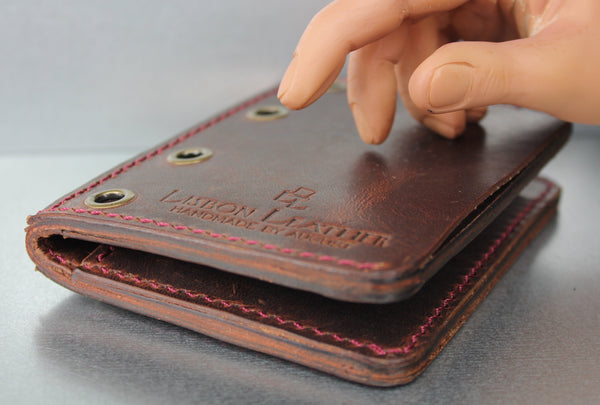 brown leather wallet